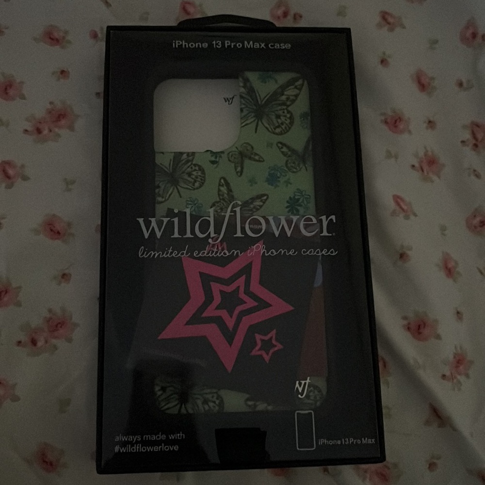 COPY - Wildflower Sage Butterfly (green) IPhone 13 Pro Max Phone Case